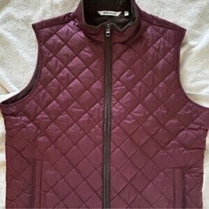 Peter Millar Quilted Essex Vest - Deep Burgundy